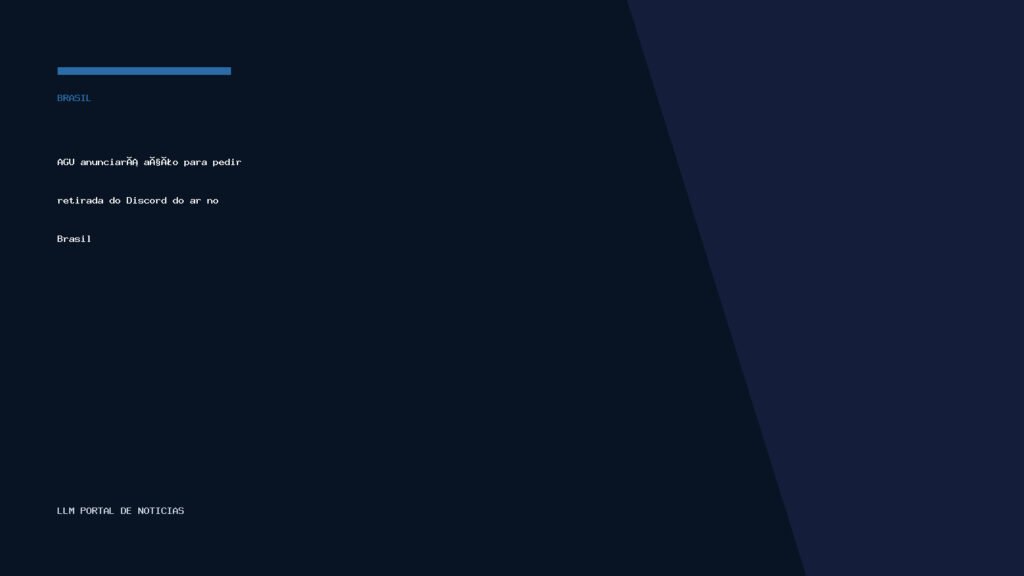 AGU anunciará ação para pedir retirada do Discord do ar no Brasil