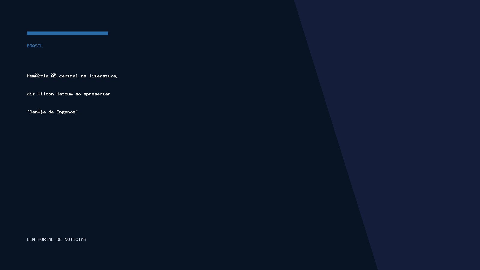 Memória é central na literatura, diz Milton Hatoum ao apresentar ‘Dança de Enganos’